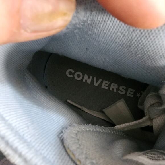 Big Kids Converse Chuck Taylor All Star Hi Sz 4 010419 Blue Canvas Sneakers - Picture 6 of 8